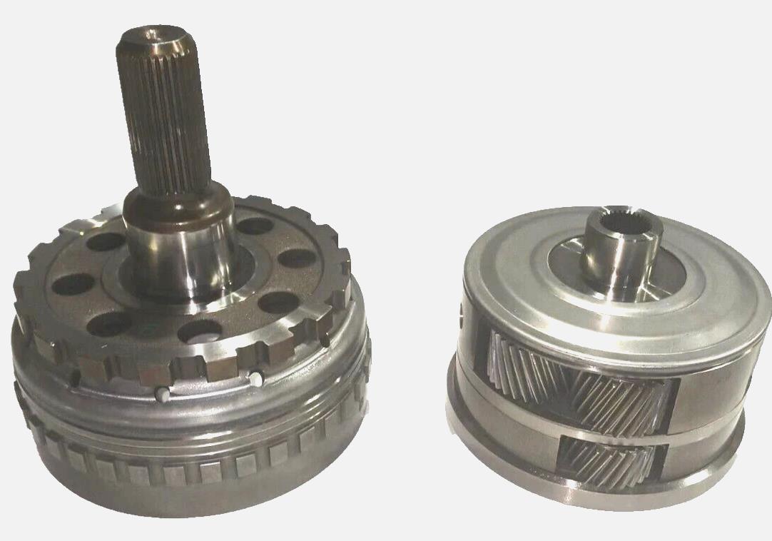 4X4 6L80, OUTPUT SHAFT W/ SHELL & PLANET 8" TALL 32 SPLINES 2012 & UP GM